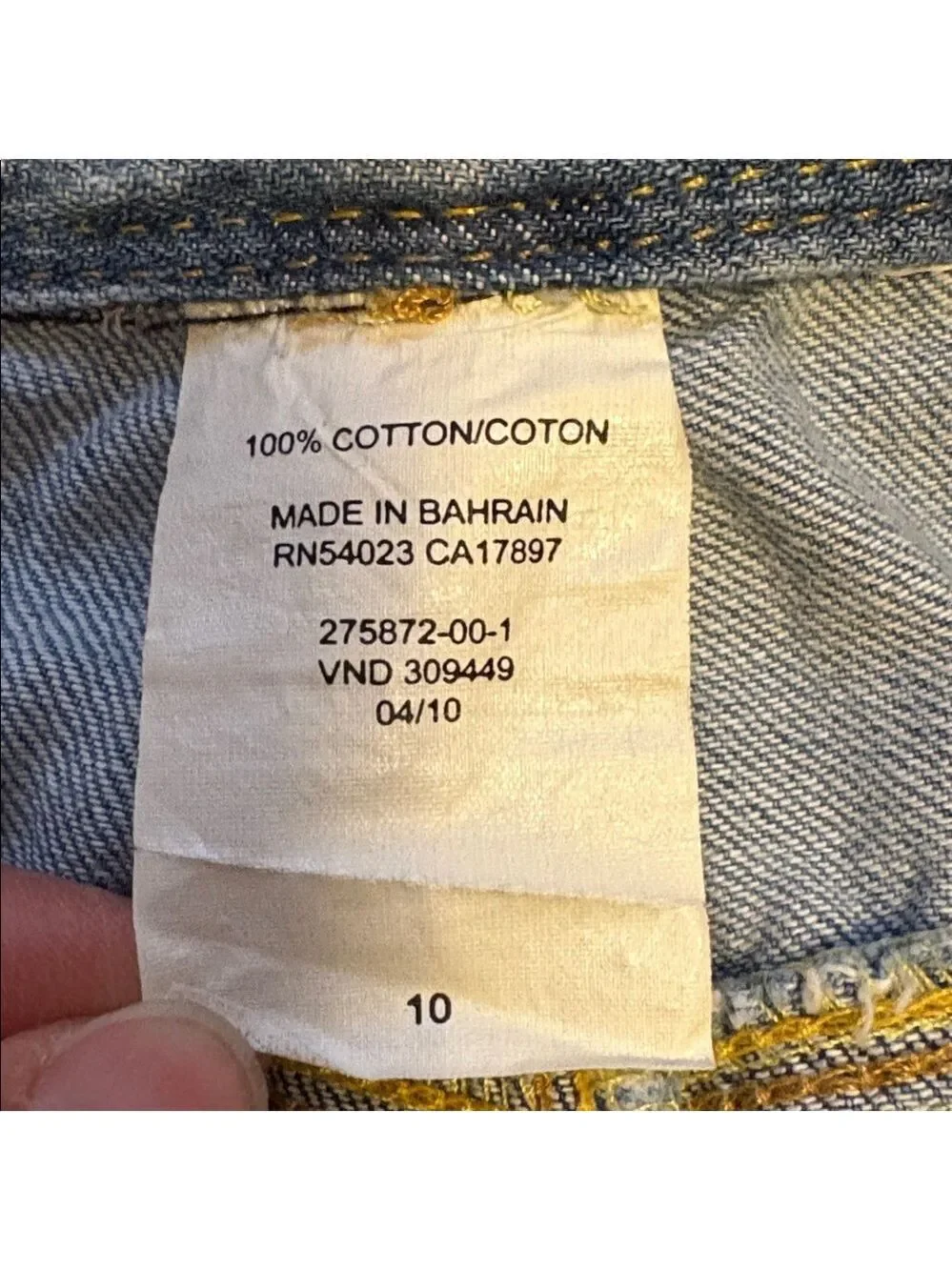 GAP Blue Denim Pencil Skirt Size 10